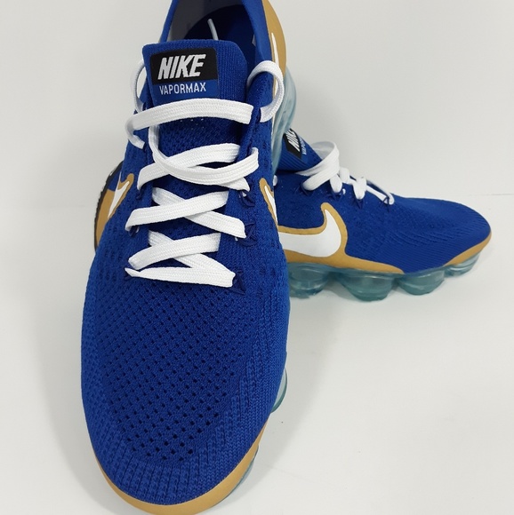blue and gold vapormax